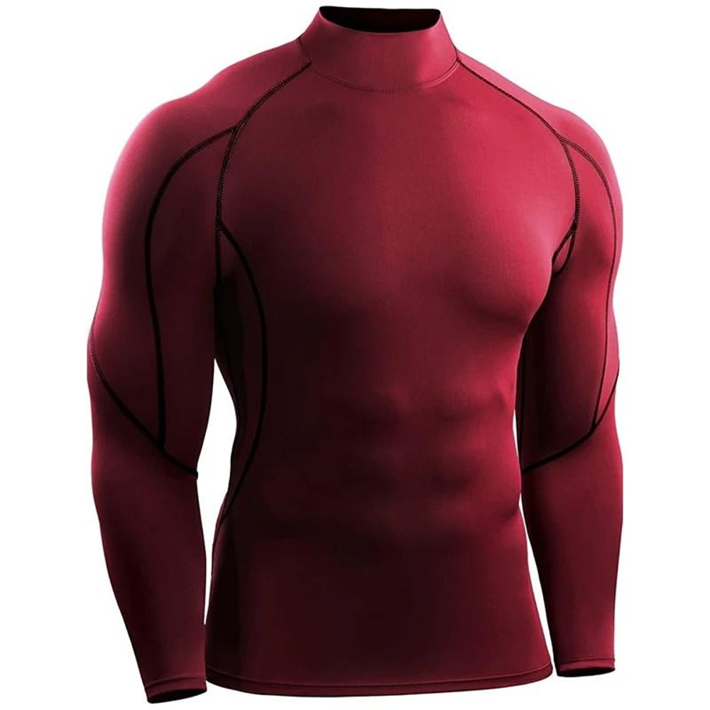 Men Long Sleeve Compression Running T Shirt Gym Fitness Training Top 11