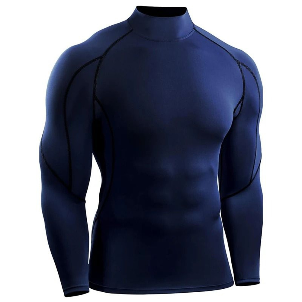 Men Long Sleeve Compression Running T Shirt Gym Fitness Training Top 12