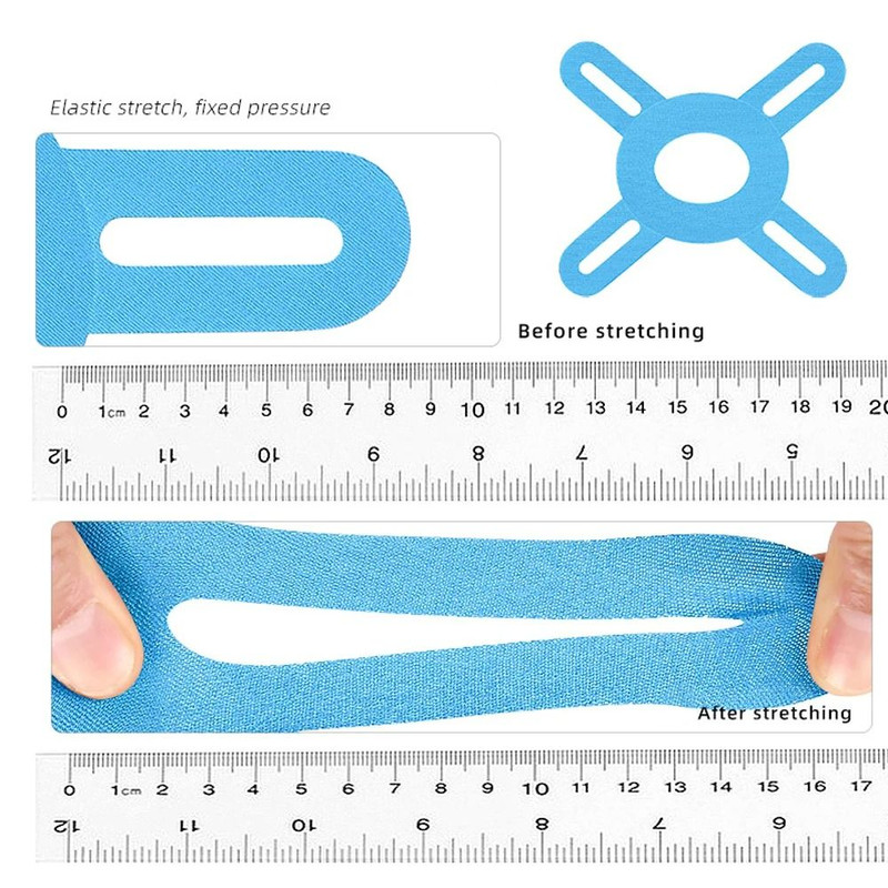 Precut Kinesiology Tape For Knee Pain Relief And Support Waterproof Latex Free 1