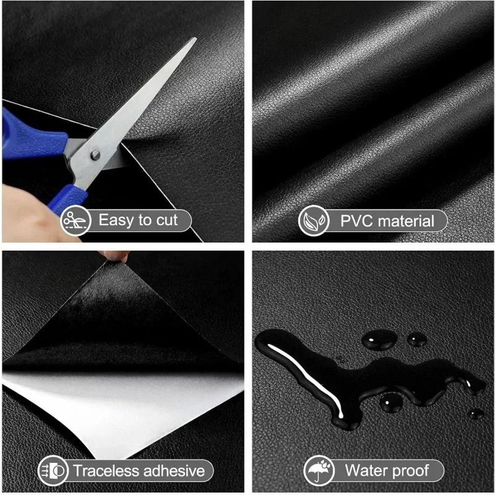 Self Adhesive Leather Repair Patch Kit For Furniture And Car Seats 5