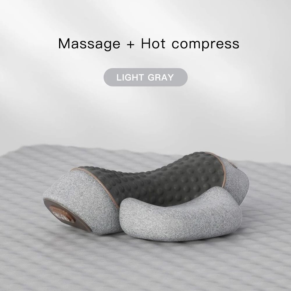 3in1 Neck Massager Pillow Cervical Orthopedic Hot Compress Vibration Traction 10