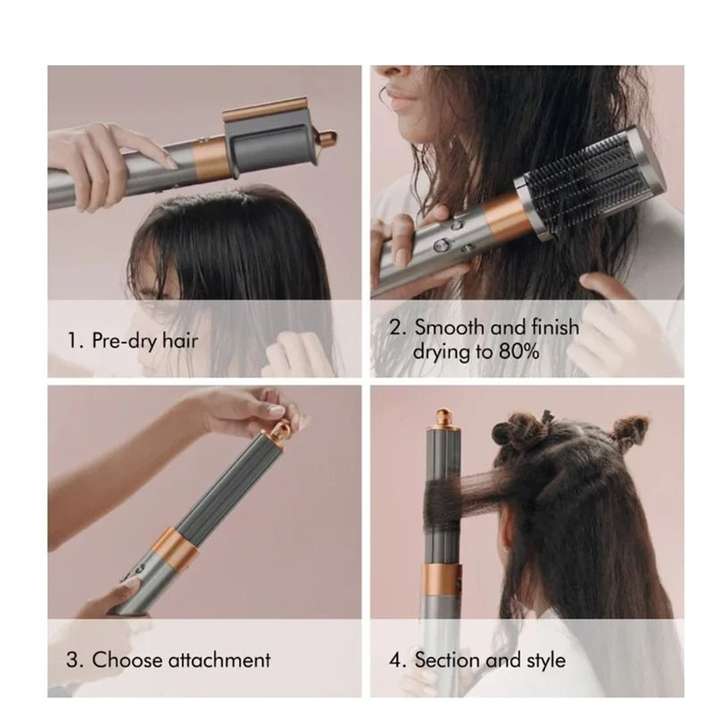 Curling Iron Hair Dryer Hot Comb Air Professional Curling Iron Hair Straightener Brush 5