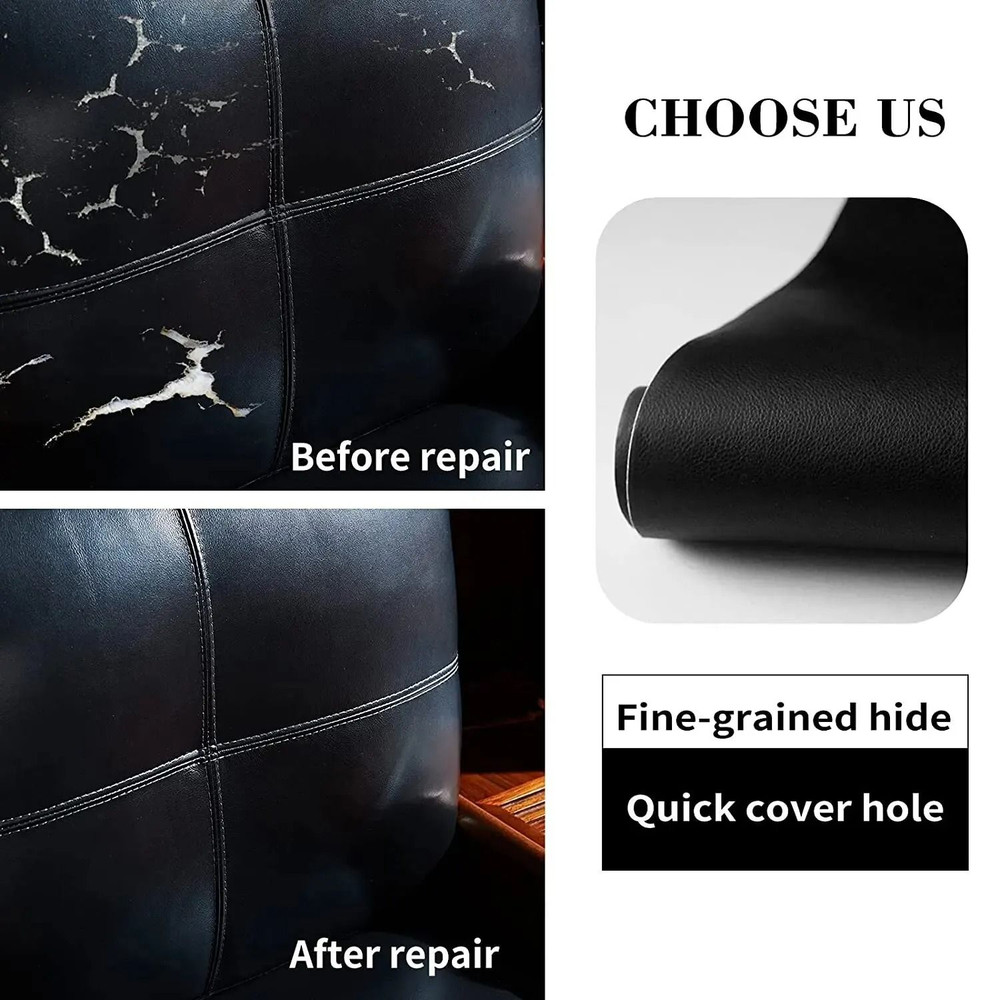 Self Adhesive Leather Repair Patch For Sofa Furniture And Car Seats 3