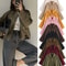 Women Suede Bomber Jacket Long Sleeve Oversize Zipper Coat Streetwear 0