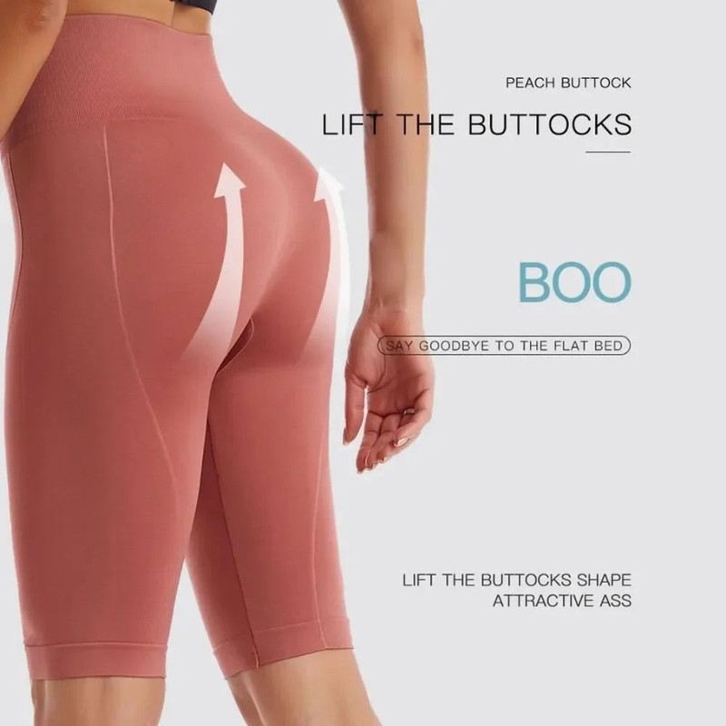 Women High Waist Biker Shorts Workout Yoga Leggings Tummy Control 4