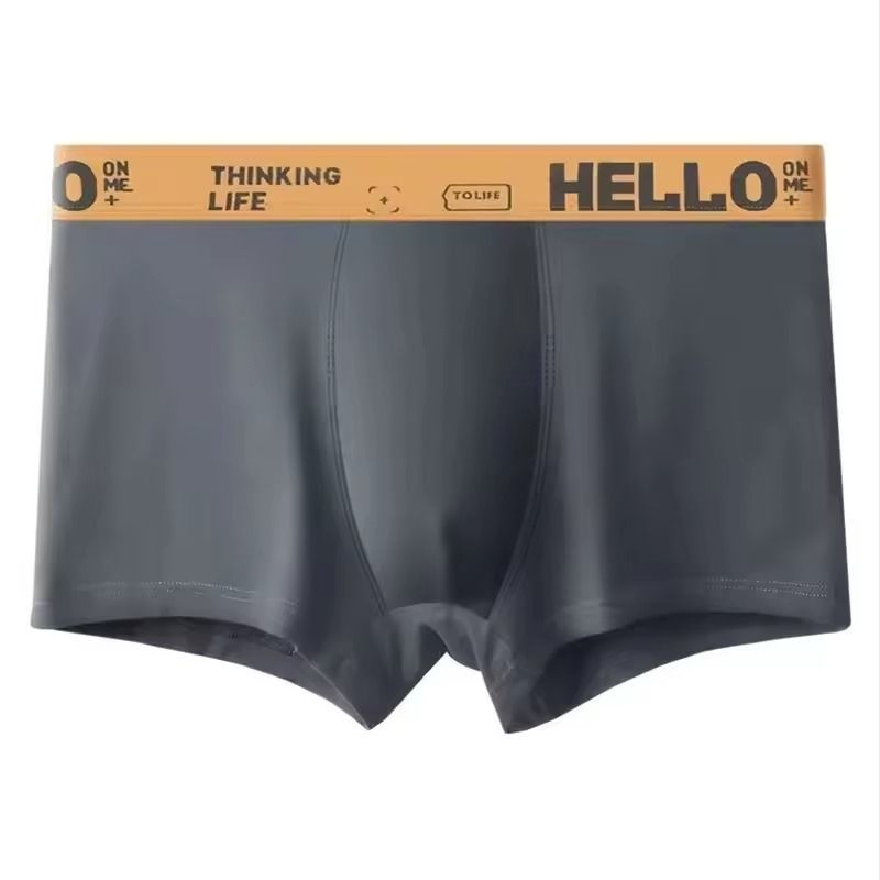 5 Pack Mens Breathable Cotton Boxer Briefs Comfortable Underwear Set 1