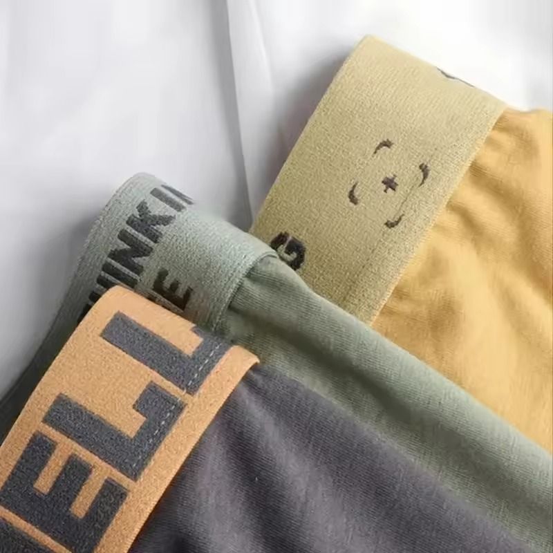 5 Pack Mens Breathable Cotton Boxer Briefs Comfortable Underwear Set 2