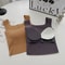 Wide Shoulder Square Neck Seamless Camisole Vest With Fixed Cup For Women 4