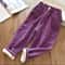 Kids Warm Corduroy Pants For Boys And Girls High Waist Winter Trousers 3