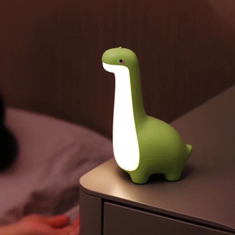 Dinosaur Night Light USB Charging Bedside Lamp For Kids Room 0