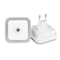 LED Wireless Sensor Night Light Mini Square Plug In Wall Lamp For Children Room 5