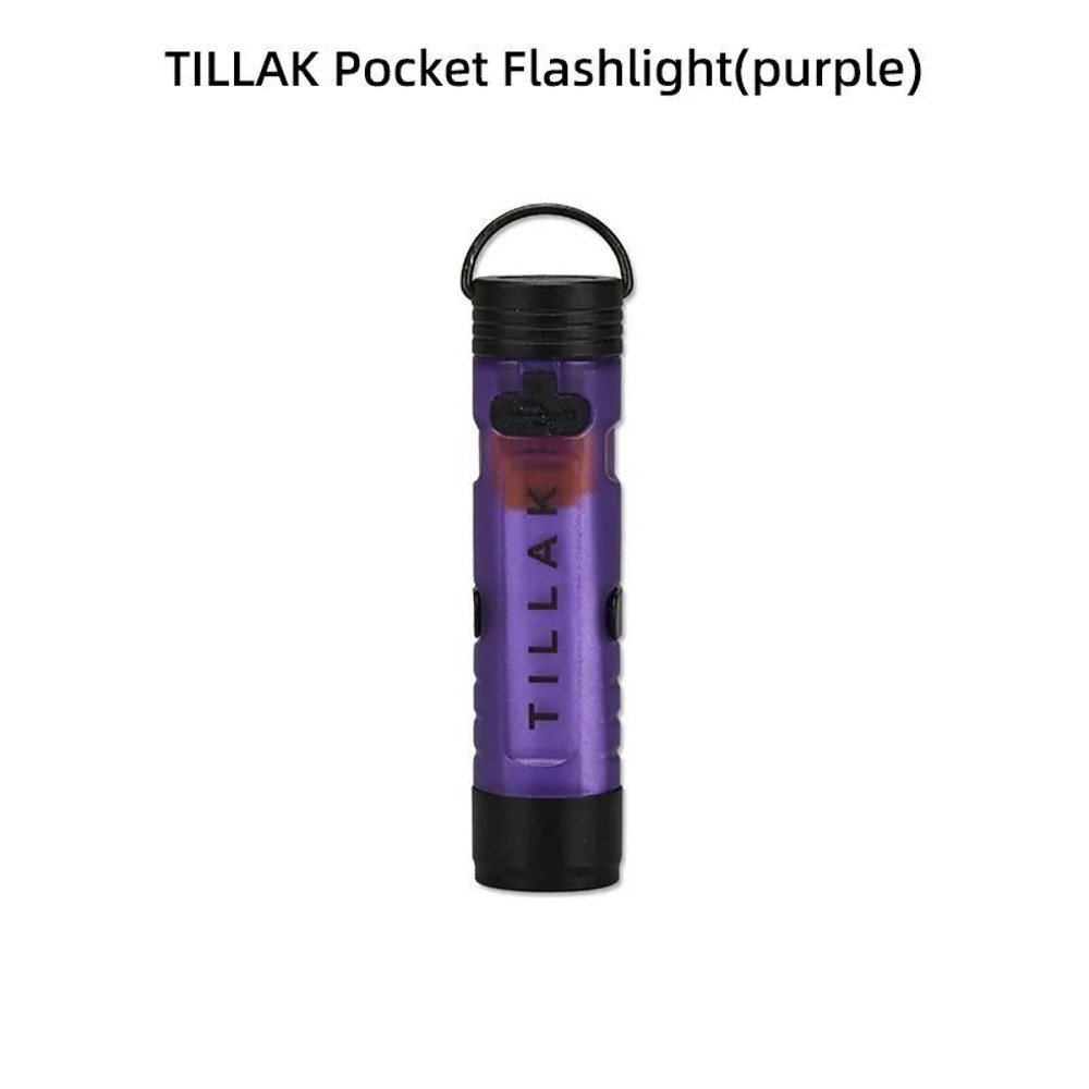 TILLAK LED Pocket Hat Clip Flashlight Portable Rechargeable Clip On Flashlight 9