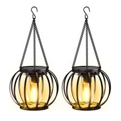 solar lantern outdoor hanging waterproof garden light