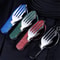 Foldable Camping Utensil Set Multifunctional Knife Fork Spoon Combo 0