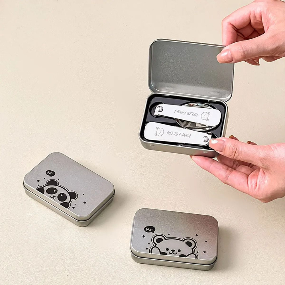 Outdoor Foldable Cutlery Set 3 Piece Stainless Steel With Storage Box 2