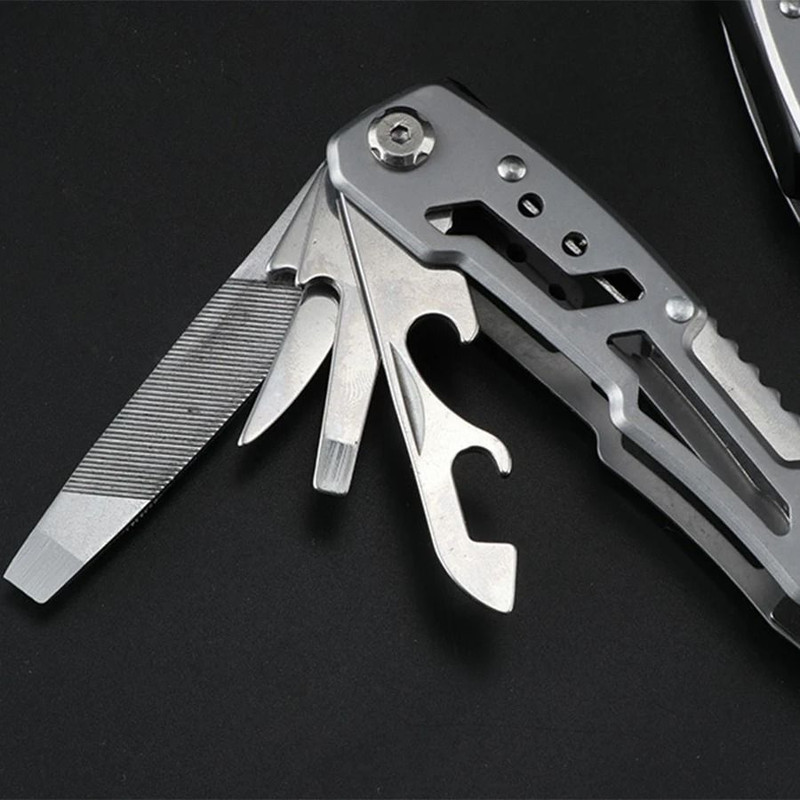 Outdoor Camping Multitool Stainless Steel Folding Knife Pliers Survival Gear 4