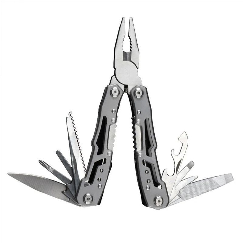 Outdoor Camping Multitool Stainless Steel Folding Knife Pliers Survival Gear 6