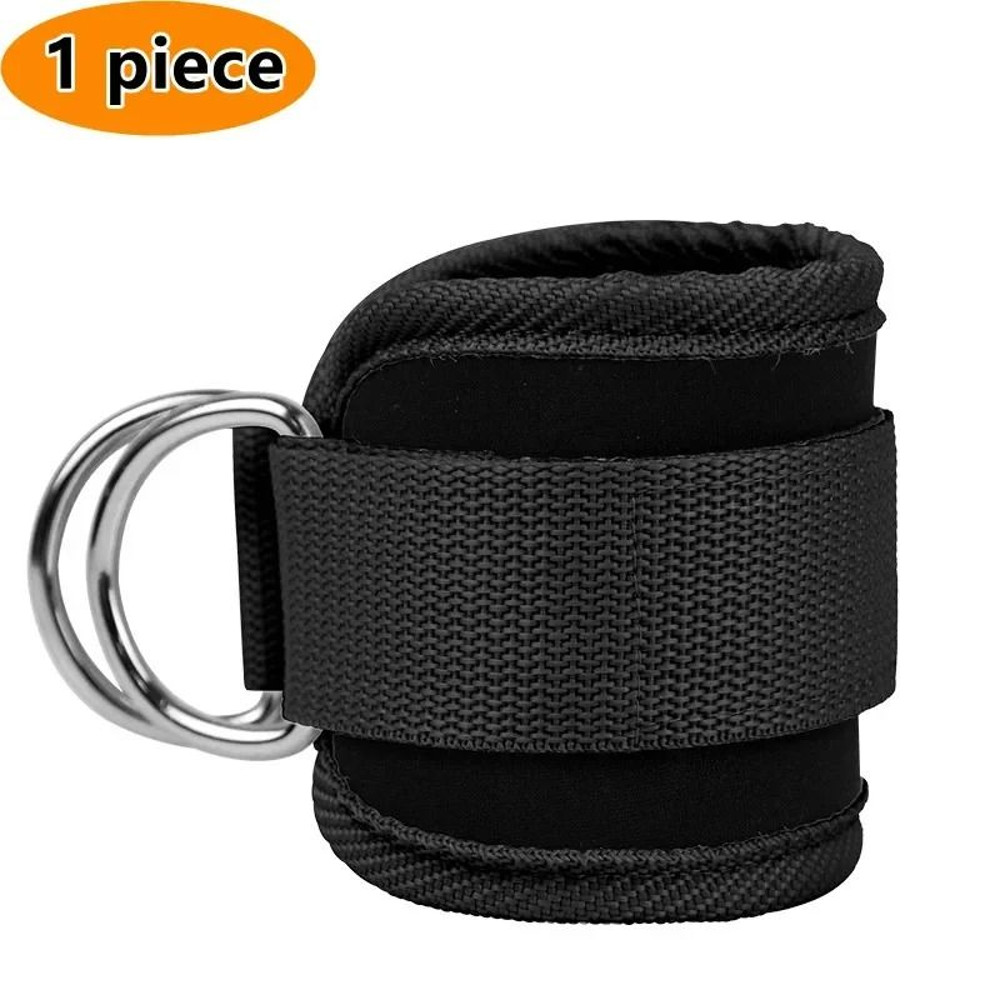 Gym Ankle Straps Double D Ring Adjustable Neoprene Padded Cuffs 6