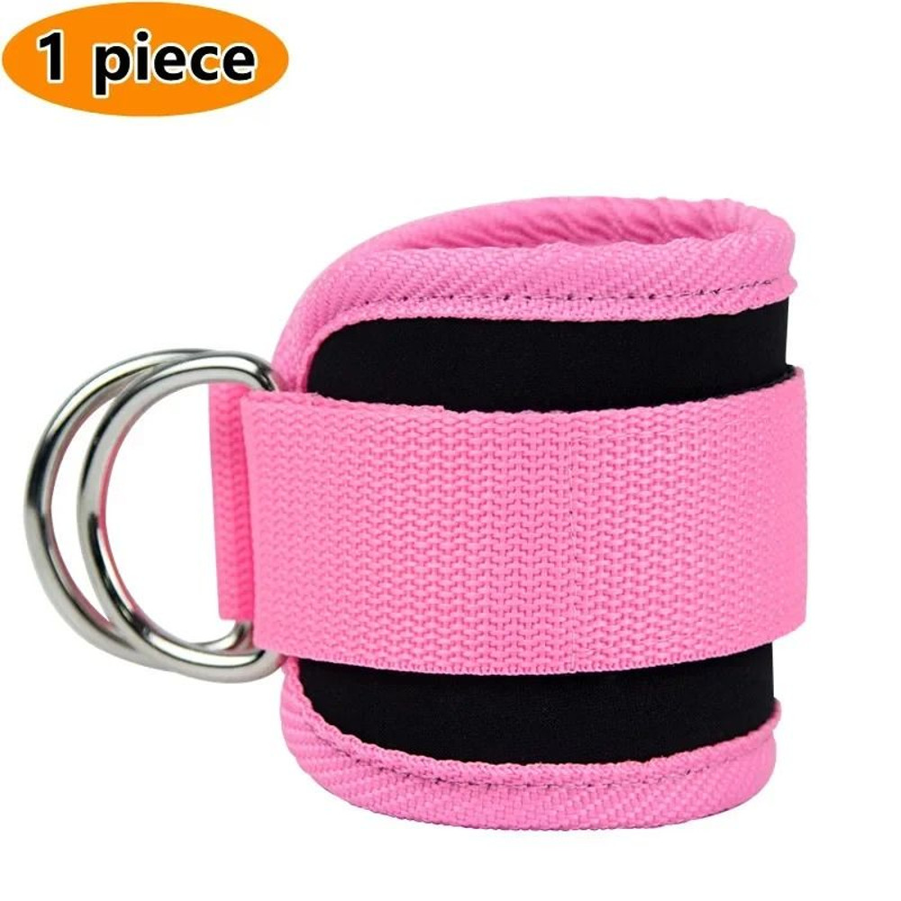 Gym Ankle Straps Double D Ring Adjustable Neoprene Padded Cuffs 7