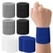 Breathable Cotton Wrist Sweatbands Set For Tennis Football Basketball Running Gym 0
