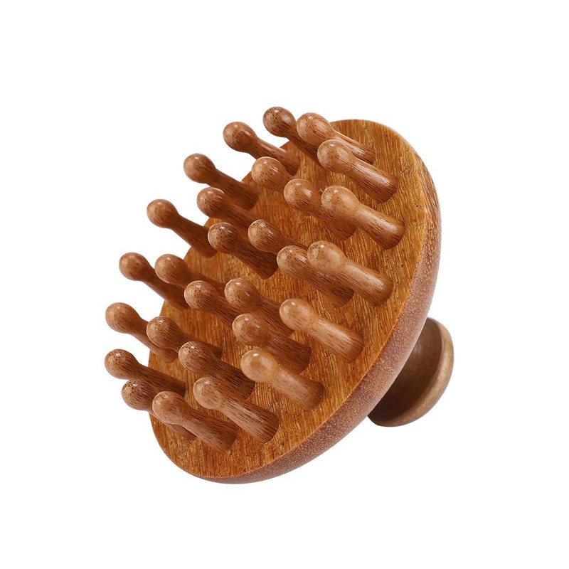 Product Name Multi Functional Wood Therapy Massage Comb Sandalwood Scalp Massager 6