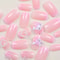 Medium Square Pink French Cartoon Cat Camellia PressOn Nail Set 1