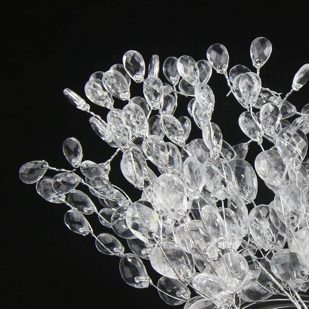 Artificial White Crystal Acrylic Water Droplet Decorative Accessory 3