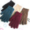 Women Knitted Solid Hand Warmer Gloves Thicken Lining Autumn Winter 0