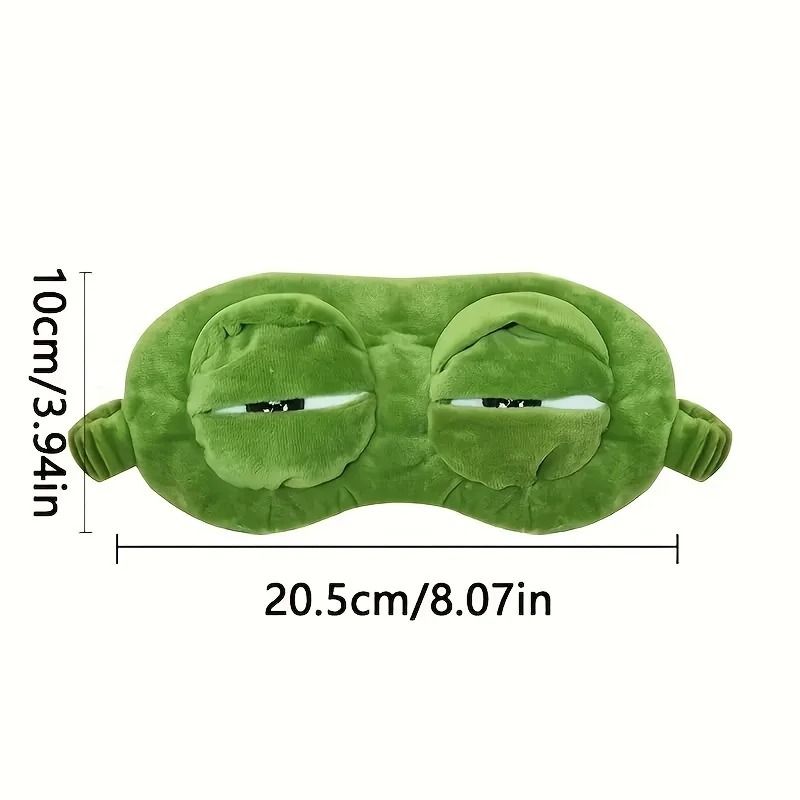 3D Sad Frog Sleep Mask Natural Sleeping Eyeshade Cover 5