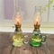 Mini Chamber Desktop Glass Oil Lamp Decorative Birthday Lamp Holder 0