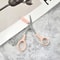 Pink Eyebrow Trimming Scissors With Built In Comb Stainless Steel Precision Grooming Tool 5