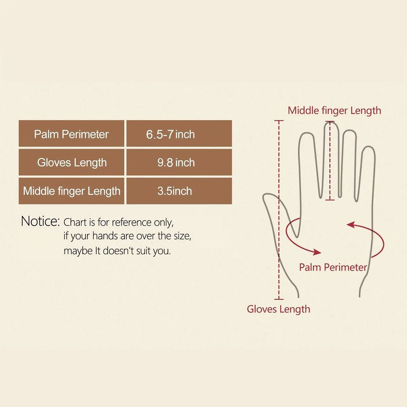 Women PU Leather Gloves For Cold Weather With Faux Fur Trim 4