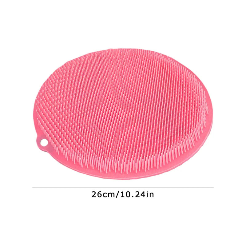 Silicone Shower WallMounted Foot Back Massage Scrubber Pad 7