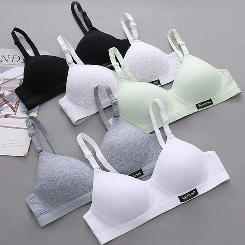 Seamless Soft Training Bra For Girls No Underwire SkinFriendly School Teen Underwear 0