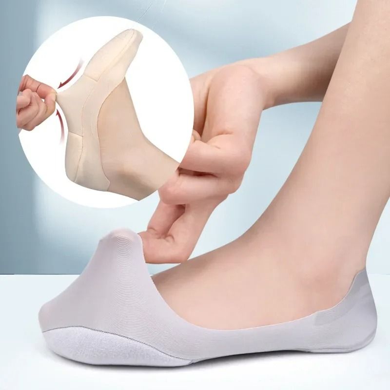 Women Non Slip Boat Sock Insoles Shock Absorbing Cushioned Foot Pads For Plantar Fasciitis Relief 2