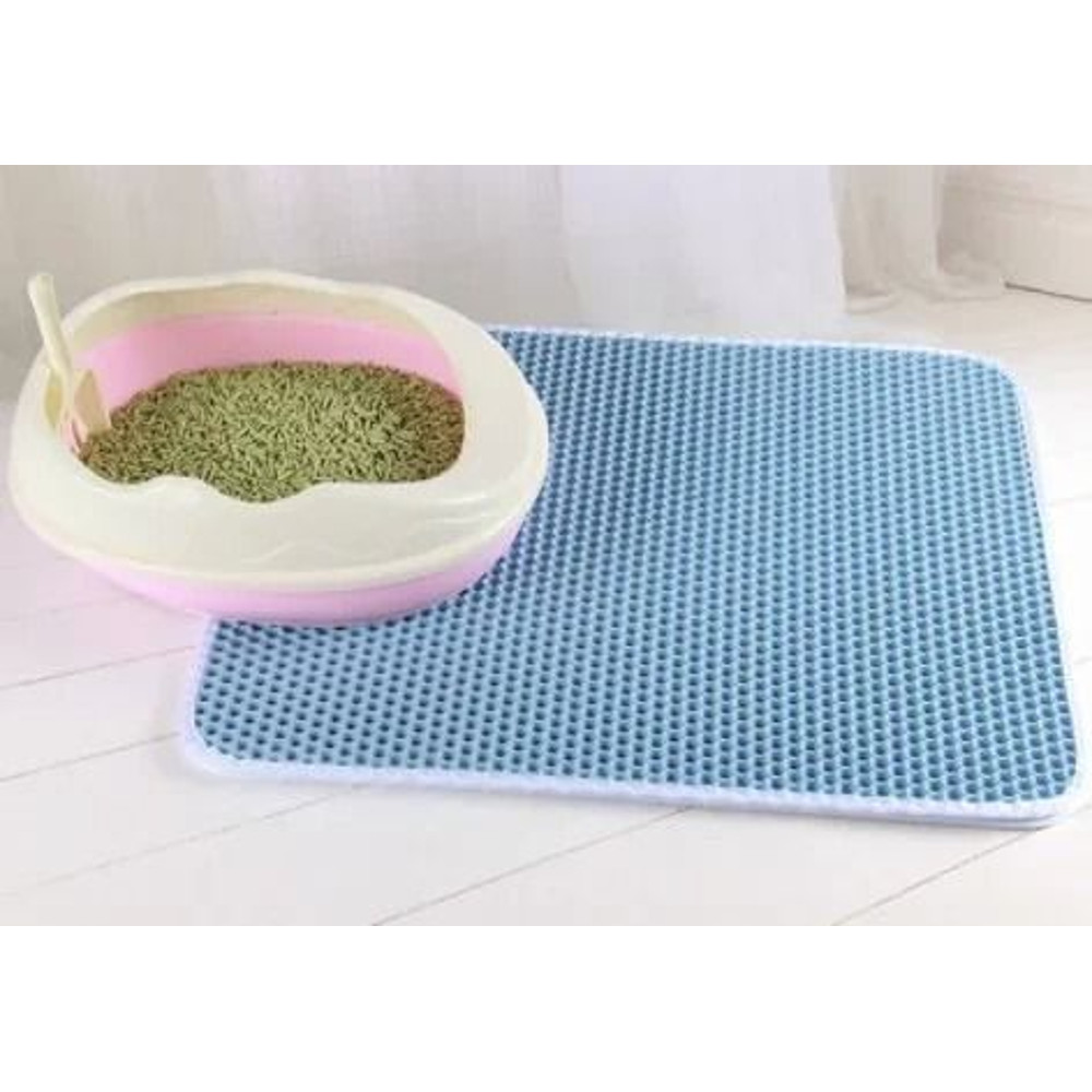 Double Layer Waterproof Cat Litter Mat Non Slip Pet Litter Box Pad 10