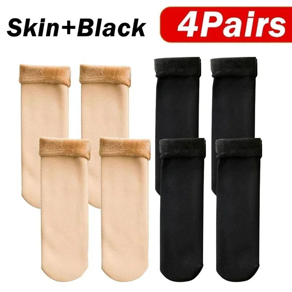 Women Winter Thick Warm Short Socks Thermal Cashmere Wool Blend Snow Velvet Boot Socks 10