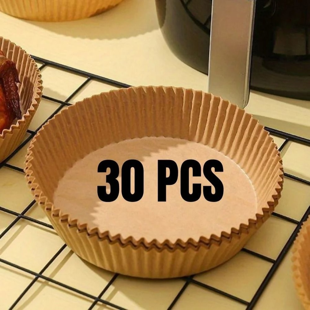 Air Fryer Paper Liners Disposable Oil Proof Waterproof Baking Paper Sheets 10