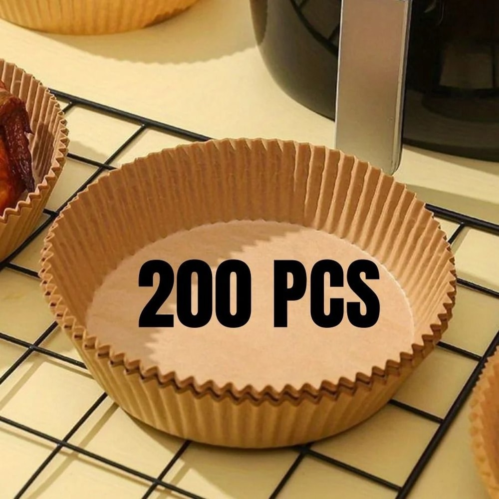 Air Fryer Paper Liners Disposable Oil Proof Waterproof Baking Paper Sheets 13