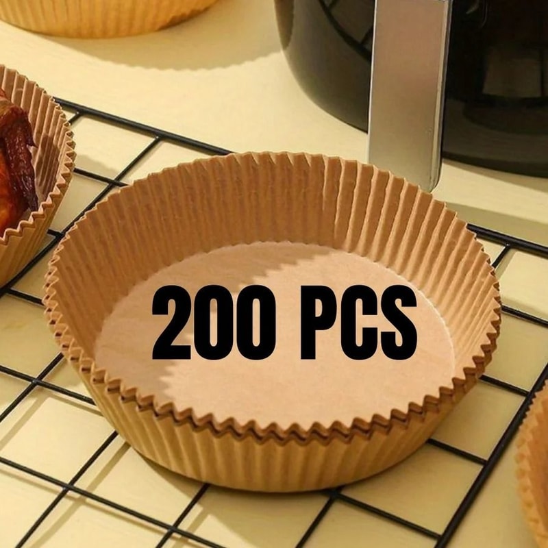 Air Fryer Paper Liners Disposable Oil Proof Waterproof Baking Paper Sheets 13