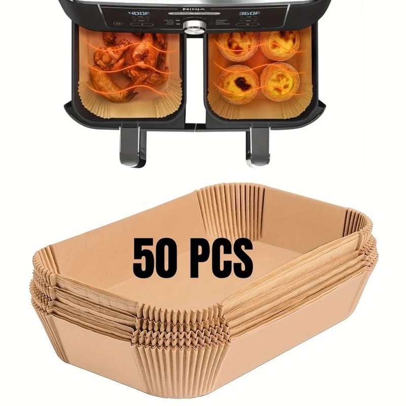 Air Fryer Paper Liners Disposable Oil Proof Waterproof Baking Paper Sheets 14