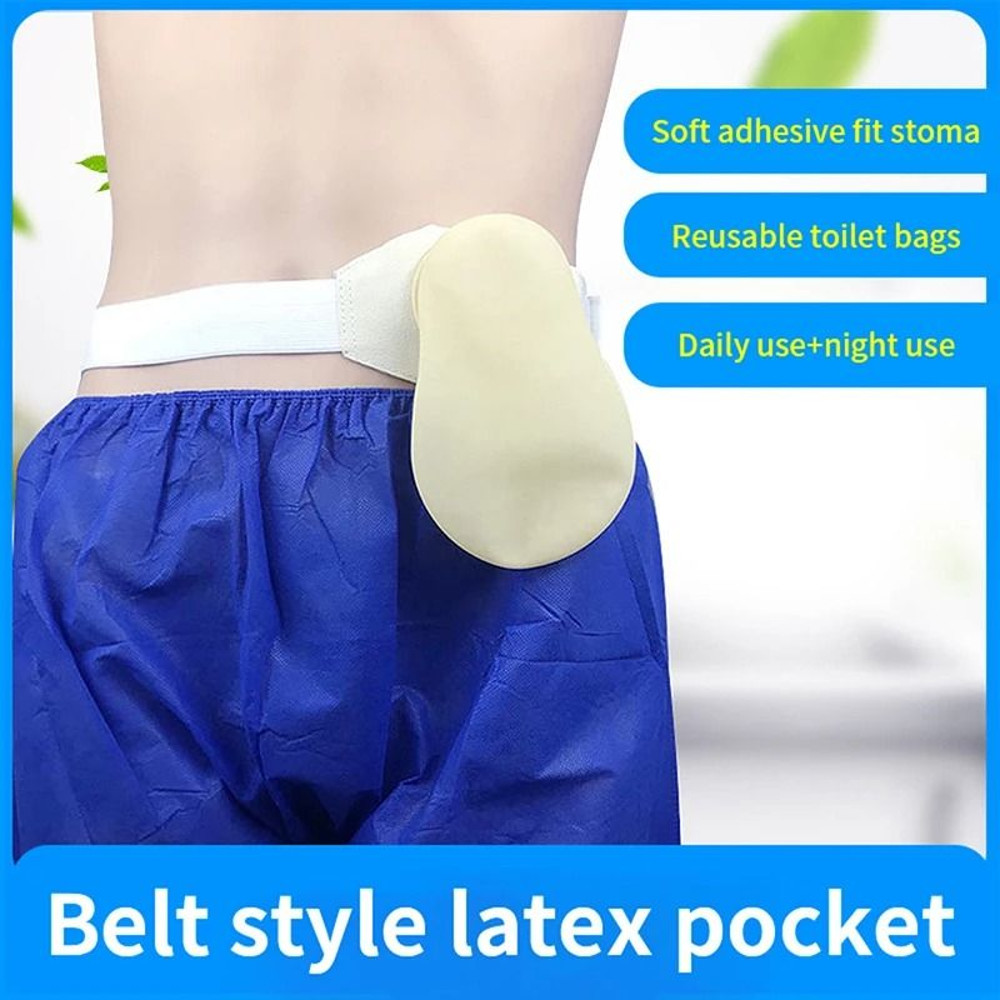 Silicone Colostomy Bags Ostomy Belt Drainable Urostomy Pouch After Colostomy Ileostomy 1