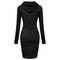 Ladies Dress Autumn Women Hooded Dress Hoodie Sweatshirt Tops 5