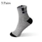 Cotton Sport Socks For Men Breathable Soft High Elastic Mid Tube 5 Pairs 9