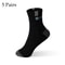 Cotton Sport Socks For Men Breathable Soft High Elastic Mid Tube 5 Pairs 6