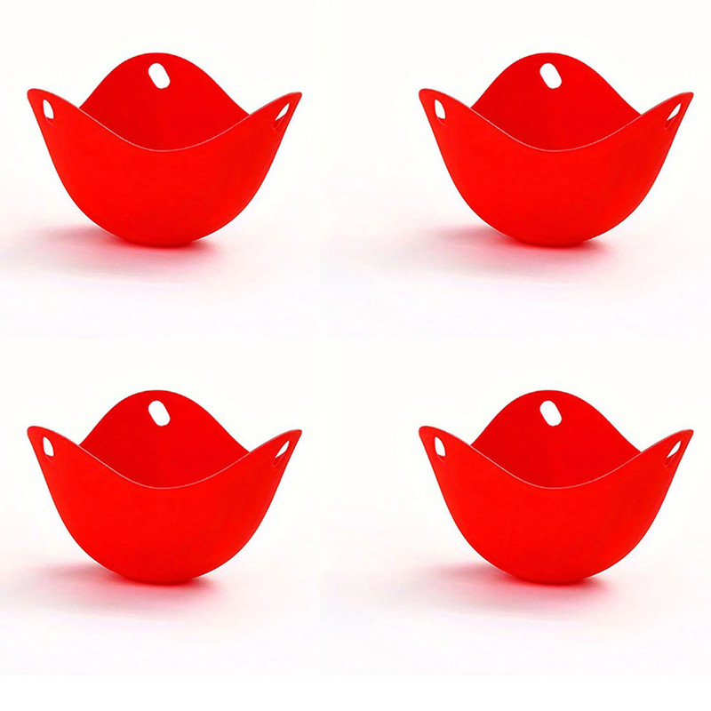 Silicone Egg Poacher Cups Egg Boiler Mold For Microwave Air Fryer Stovetop Cooking 10
