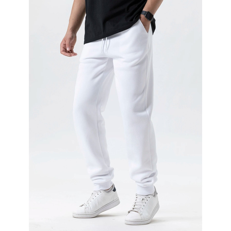 Mens Autumn Winter Fleece Sweatpants Baggy Joggers Elastic Waist 5