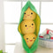 Plush Pea Pod Toy For Kids 25cm Soft Plant Pillow Gift 7