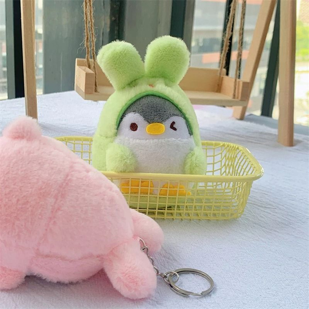 Plush Penguin Rabbit Keychain Bag Pendant 2