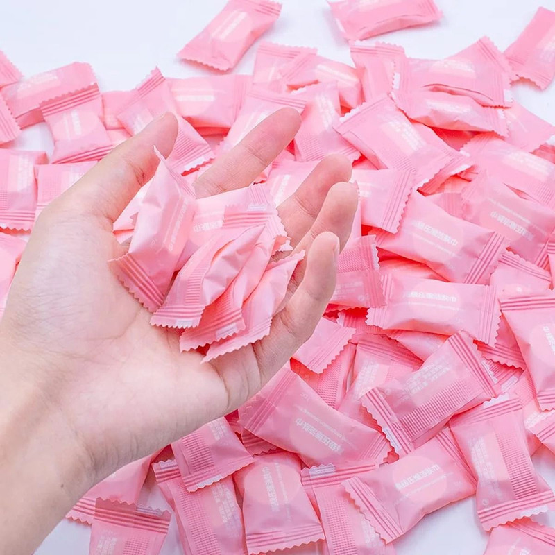 Disposable Compressed Cotton Travel Towel Coin Tissue 0